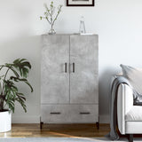 Highboard Concrete Grey 69.5x31x115 cm Engineered Wood 828248