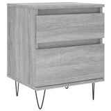 Bedside Cabinets 2 pcs Grey Sonoma 40x35x50 cm Engineered Wood 830681