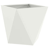 Planter White 50 x 50 x 50 cm Steel 883838