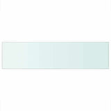 Shelves 2 pcs Panel Glass Clear 100x25 cm 3051585