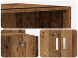 Highboard Old Wood 70 x 42.5 x 185 cm Engineered Wood 3446610