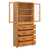 Storage Furniture Set with Drawer 2 pcs Natural 80 x35 x 185 cm 3328629
