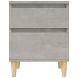 Bedside Cabinets 2 pcs Concrete Grey 40x35x50 cm 821835