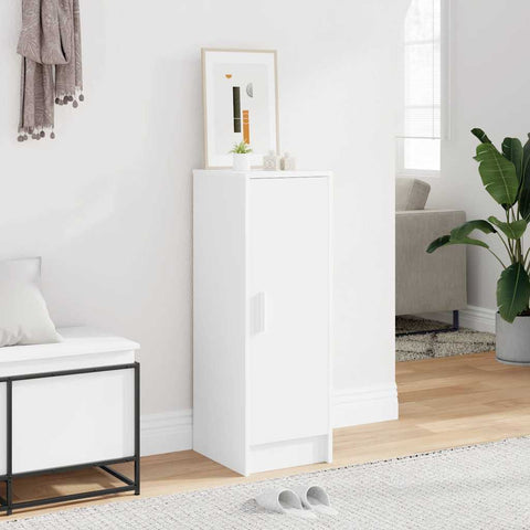 Shoe Cabinet White 32x35x92 cm Engineered Wood 808972
