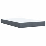 Box Spring Bed with Mattress Dark Grey 120x200 cm Velvet 3290895
