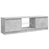 TV Cabinet with LED Lights Concrete Grey 120x30x36 cm 804287