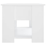 Coffee Table White 79x49x41 cm Engineered Wood 809710
