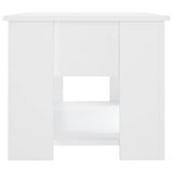 Coffee Table White 79x49x41 cm Engineered Wood 809710