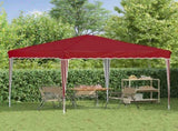 Pop-up Party Tent 288 x 288 x 245 cm Burgundy Oxford Fabric 42019752