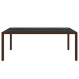 Garden Dining Set Brown and cream white 3095932