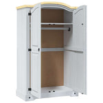 ZNTS Wardrobe Mexican Pine Corona Range 2 Doors White 282620