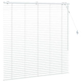 Venetian Blind White 130 x 130 cm 35 mm Solid Paulownia Wood 42015397