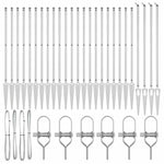 Fence Post Other 26 pcs Silver 3.2 x 3.2 x 140 cm Steel 3350209