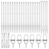 Fence Post Other 26 pcs Silver 3.2 x 3.2 x 160 cm Steel 3350211