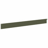 Lawn Edging 10 pcs 102 x 10 x 4 cm Steel Olive Green 8008751