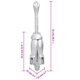 Folding Anchor Silver 6 kg Hot Dip Galvanized Cast Iron 94271