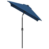 Garden Parasol Azure Polyester 300x200 cm Tiltable 47129