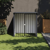 Dog House with Roof Black 110x103x109 cm Galvanised Steel 172347