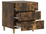 Bedside Cabinet Smoked Oak 43 x 41 x 66.5 cm Engineered Wood 894560