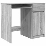 Desk Grey Sonoma 86x49x76 cm Engineered Wood 861828