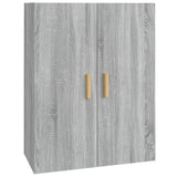Hanging Wall Cabinet Grey Sonoma 69.5x34x90 cm 817382