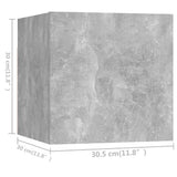 6 Piece TV Cabinet Set Concrete Grey Engineered Wood 3079082