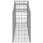Arched Gabion Baskets 11 pcs 300x50x80/100 cm Galvanised Iron 3146692