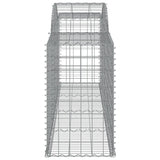 Arched Gabion Baskets 11 pcs 300x50x80/100 cm Galvanised Iron 3146692