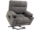 Electric Riser and Recliner Chair for Elderly, Power Lift Recliner Chair with Remote Control, Grey T3398P378875