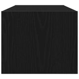 TV Cabinet Black Oak 80x31x25.5 cm Engineered Wood 861456