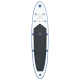 Inflatable Stand Up Paddleboard with Sail Set Blue and White 92210