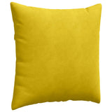 Sofa Pillows 2 pcs Yellow 80 x 80 cm Corduroy Fabric 42014064