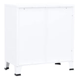 Storage Chest White Steel, plastic 75x40x80 cm Storage Chest 339626