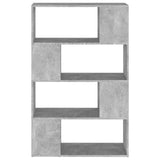 Book Cabinet Room Divider Concrete Grey 80x24x124.5cm Engineered Wood 809138