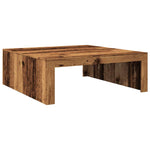 ZNTS Coffee Table Old Wood 100x100x35 cm Engineered Wood 856684