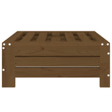Parasol Base Cover Honey Brown Solid Wood Pine 825334