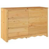 Chest of Drawers Drammen Oak 111 x 43 x 73.5 cm Solid Pine wood 42003050