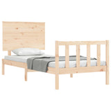 Bed Frame without Mattress Small Single Solid Wood Pine 3193361