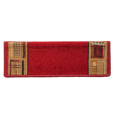Stair Mats Self-adhesive 15 pcs 65x21x4 cm Red 326206