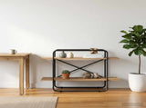 Bookshelf 2-Tier 100 x 35 x 70 cm PB Artisan Oak 8007803