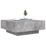 Coffee Table Concrete Grey 80x80x31 cm Engineered Wood 836584