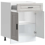 Kitchen Base Cabinet Porto Grey Sonoma Engineered Wood 853973