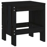 Garden Stools 2 pcs Black 40x36x45 cm Solid Wood Pine 825342