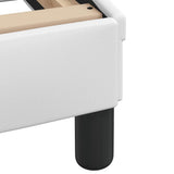 Bed Frame "Dover" White 137x190 cm Faux Leather 373286
