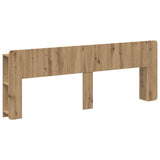 Headboard Cabinet with Storage Artisan Oak Engineered Wood 8001236
