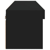 TV Cabinet with LED Lights Black 80x30x30 cm 837143