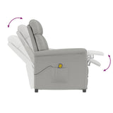 Massage Chair Light grey 70.5 x 96.5 x 95 cm Polyester 348408