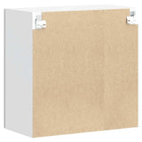 Kitchen Wall Cabinet with Glass Door Kalmar Grey Sonoma Engineered Wood 853673