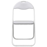 Folding Chair 2 pcs White and Grey 48 x 43.5 x 81 cm 42029045