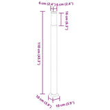 Bollard Lights 3 pcs 110 cm Black IP44 4006076